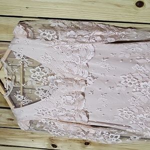 Rina DiMontella Lace Layered Dress